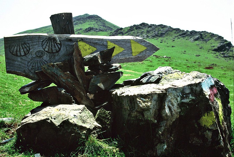 Camino de Santiago a su paso por Roncesvalles